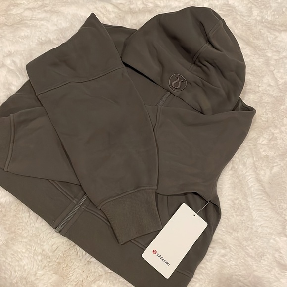 NWT Lululemon Scuba Oversized Full Zip Hoodie XS/S Carob Brown COBN - Picture 5 of 15